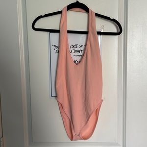 Brand New Forever 21 Bodycon V-Neck Backless Bodysuit